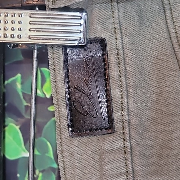 Elan Distressed Olive Miniskirt Size M - Picture 6 of 8